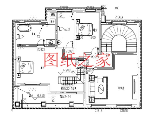 開間15米的三層別墅設(shè)計圖，美觀大氣、舒適實用，造價50萬左右！