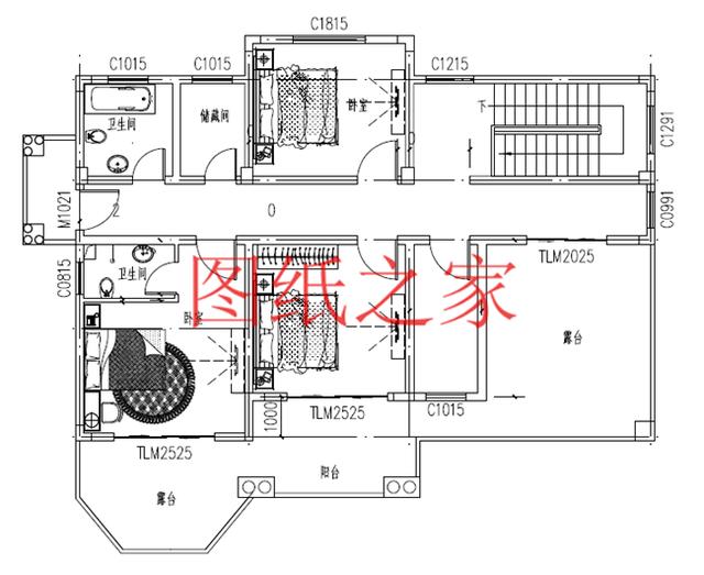 開間15米的三層別墅設(shè)計圖，美觀大氣、舒適實用，造價50萬左右！