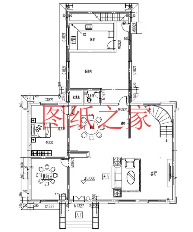 開間15米的三層別墅設(shè)計圖，美觀大氣、舒適實用，造價50萬左右！