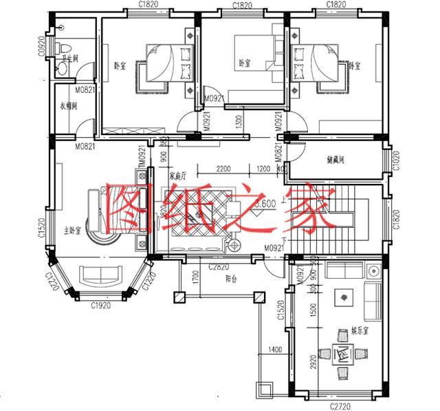 開間15米的三層別墅設(shè)計圖，美觀大氣、舒適實用，造價50萬左右！