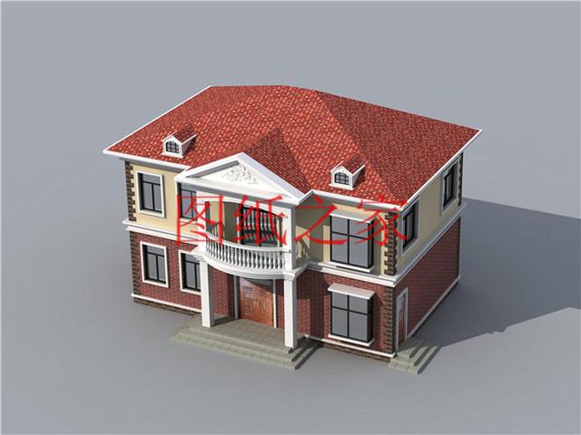 110平米的二層別墅設計圖，開間13米造價只要20萬，非常經濟實惠！