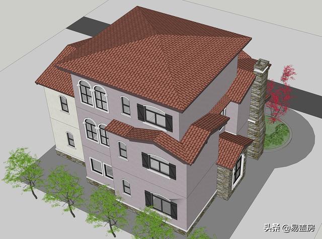 52萬浙江歐式別墅設計圖，空間通透，自住同時也能出租，農(nóng)村建一棟真合適