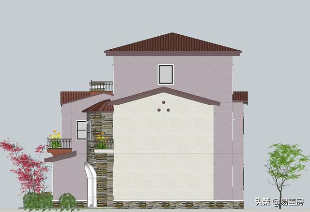52萬浙江歐式別墅設計圖，空間通透，自住同時也能出租，農(nóng)村建一棟真合適