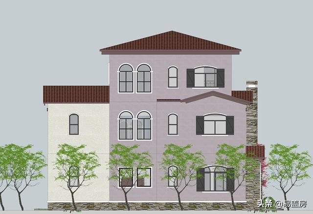 52萬浙江歐式別墅設計圖，空間通透，自住同時也能出租，農(nóng)村建一棟真合適