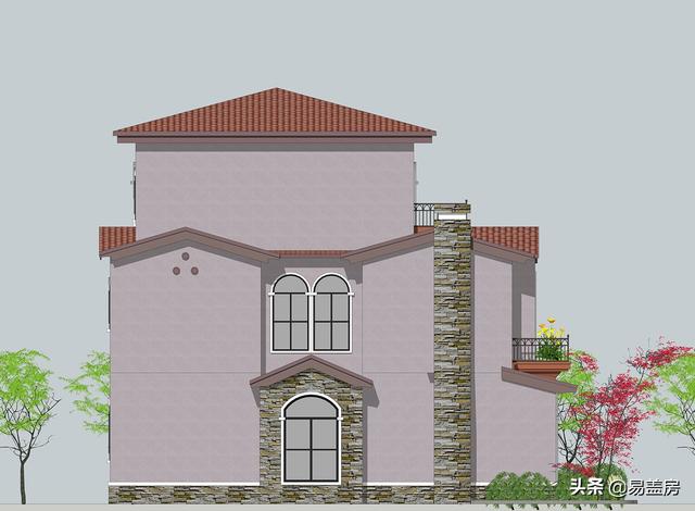 52萬浙江歐式別墅設計圖，空間通透，自住同時也能出租，農(nóng)村建一棟真合適