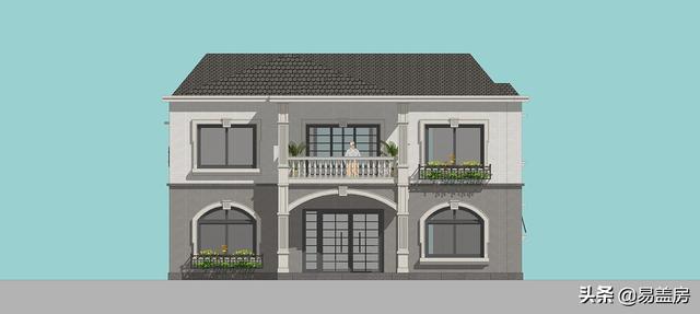 長沙2層歐式別墅設(shè)計圖，宅基地小也不怕！小體量也有大空間
