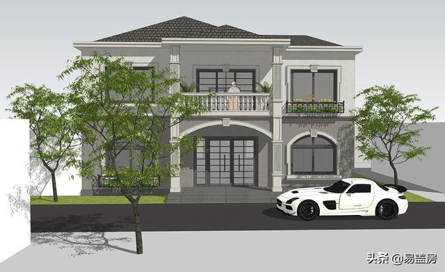 長沙2層歐式別墅設(shè)計圖，宅基地小也不怕！小體量也有大空間