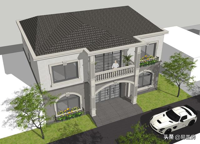 長沙2層歐式別墅設(shè)計圖，宅基地小也不怕！小體量也有大空間