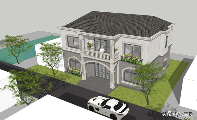 長沙2層歐式別墅設(shè)計圖，宅基地小也不怕！小體量也有大空間
