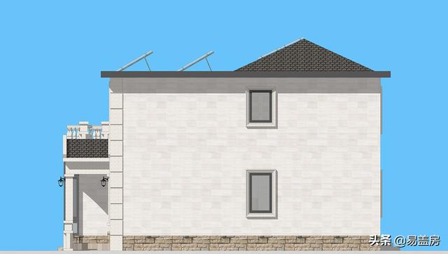 歐式別墅設(shè)計(jì)圖，河北農(nóng)村39萬建起，有露臺(tái)可停車，室內(nèi)輪椅使用沒問題，真舒服