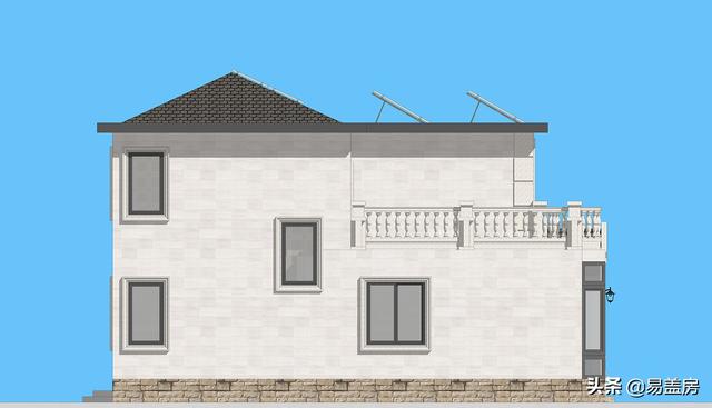 歐式別墅設(shè)計(jì)圖，河北農(nóng)村39萬建起，有露臺(tái)可停車，室內(nèi)輪椅使用沒問題，真舒服
