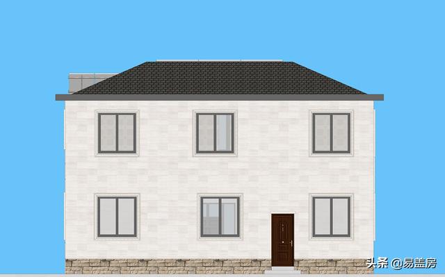 歐式別墅設(shè)計(jì)圖，河北農(nóng)村39萬建起，有露臺(tái)可停車，室內(nèi)輪椅使用沒問題，真舒服