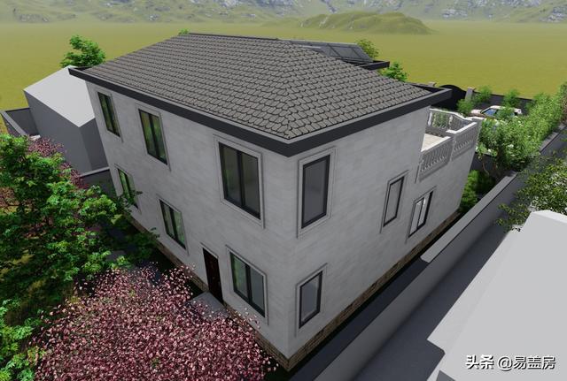 歐式別墅設(shè)計(jì)圖，河北農(nóng)村39萬建起，有露臺(tái)可停車，室內(nèi)輪椅使用沒問題，真舒服