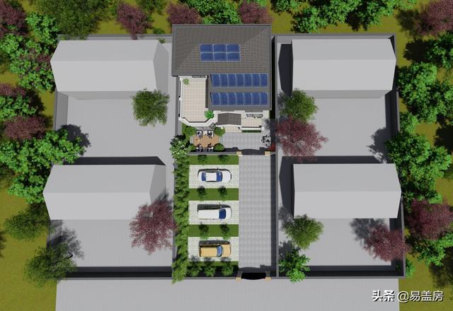 歐式別墅設(shè)計(jì)圖，河北農(nóng)村39萬建起，有露臺(tái)可停車，室內(nèi)輪椅使用沒問題，真舒服