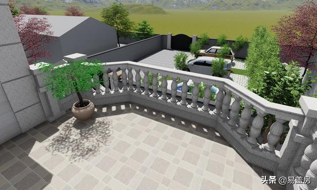 歐式別墅設(shè)計(jì)圖，河北農(nóng)村39萬建起，有露臺(tái)可停車，室內(nèi)輪椅使用沒問題，真舒服