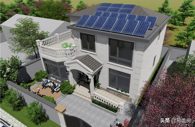 歐式別墅設(shè)計(jì)圖，河北農(nóng)村39萬建起，有露臺(tái)可停車，室內(nèi)輪椅使用沒問題，真舒服