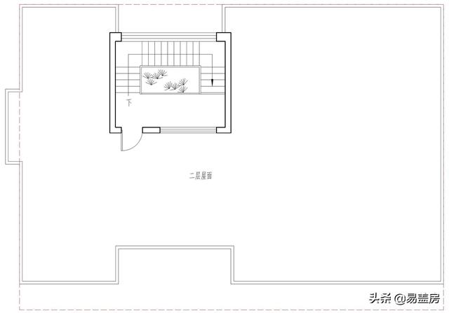 農(nóng)村別墅設(shè)計(jì)圖，平屋頂帶庭院，北京現(xiàn)代小院通透開(kāi)闊，老人都稱贊