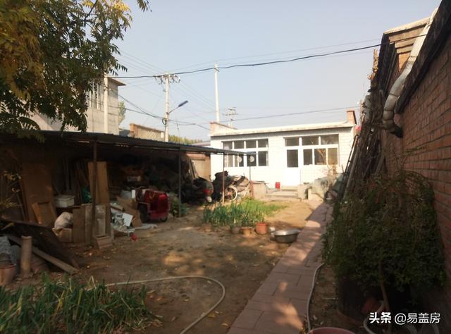 農(nóng)村別墅設(shè)計(jì)圖，平屋頂帶庭院，北京現(xiàn)代小院通透開(kāi)闊，老人都稱贊