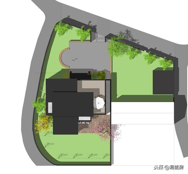 現(xiàn)代別墅設(shè)計(jì)圖，56萬帶車庫佛堂，開敞設(shè)計(jì)大氣十足，還有屋頂隔熱！