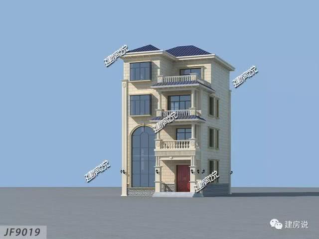 精美四層別墅設(shè)計圖，占地僅96㎡，也能建得如此實用美觀，賺大了