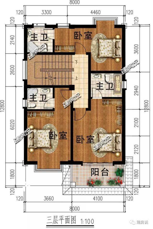 精美四層別墅設(shè)計圖，占地僅96㎡，也能建得如此實用美觀，賺大了