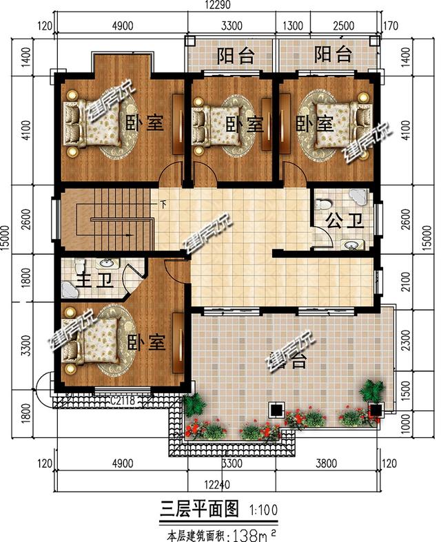 最牛新中式別墅設(shè)計(jì)圖，47萬蓋棟，居然成全村建房地標(biāo)