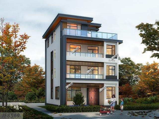 家有豪宅別人都羨慕不已，這款四層現(xiàn)風格別墅設(shè)計圖，外觀時尚，布局合理