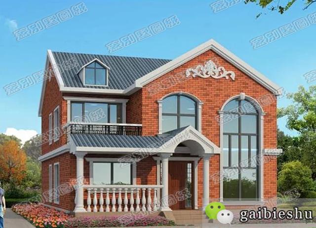 農(nóng)村二層自建房設(shè)計圖，清新耐看，采光透氣，客廳中空設(shè)計，現(xiàn)代時尚