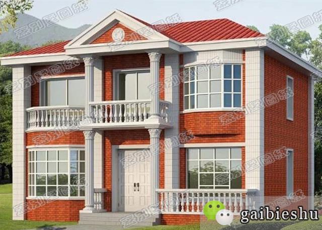 磚混結構二層農(nóng)村住宅設計圖（全套施工圖），11X9米