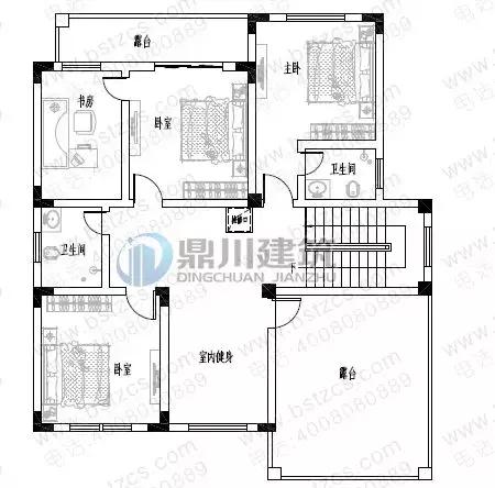 5款三層小別墅設計圖，農村房子這樣建夠大氣夠體面，復式客廳+大露臺