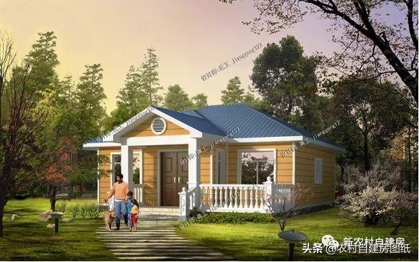 幾款一層養(yǎng)老別墅設計圖，造型簡單，造價經(jīng)濟，簡單實用