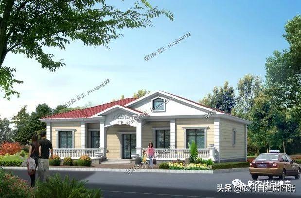 幾款一層養(yǎng)老別墅設計圖，造型簡單，造價經(jīng)濟，簡單實用