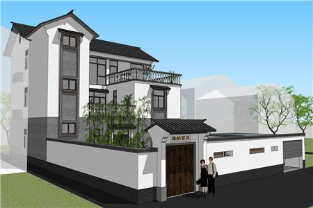 2024年新款中式風(fēng)格農(nóng)村三層別墅設(shè)計(jì)圖，外觀好，空間大