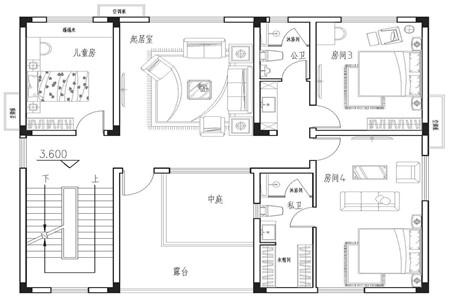 2024年新款中式風(fēng)格農(nóng)村三層別墅設(shè)計(jì)圖，外觀好，空間大