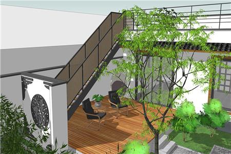 鄉(xiāng)村一層別墅設(shè)計圖，外觀小巧精致，透著中國傳統(tǒng)氣息