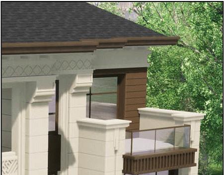 新中式別墅設(shè)計(jì)圖，建筑風(fēng)格給人一種非常舒適的感覺(jué)