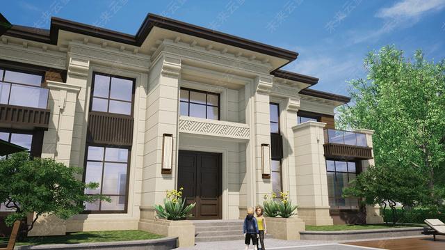 新中式別墅設(shè)計(jì)圖，建筑風(fēng)格給人一種非常舒適的感覺(jué)