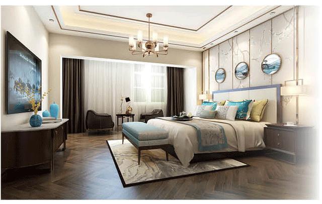 新中式別墅設(shè)計(jì)圖，建筑風(fēng)格給人一種非常舒適的感覺(jué)