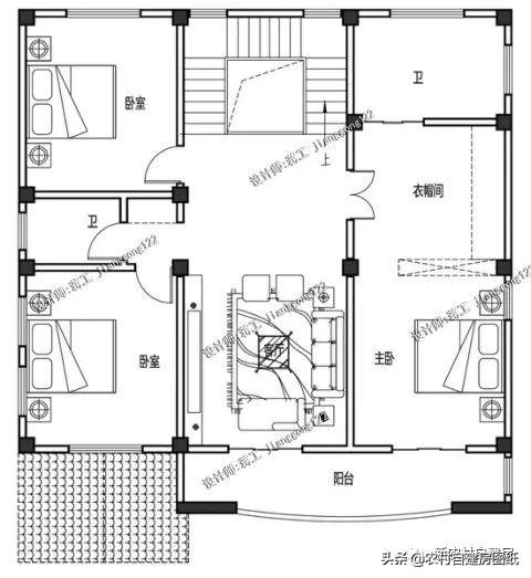 歐式三層農(nóng)村別墅設(shè)計圖，大氣又接地氣，非常方正大氣