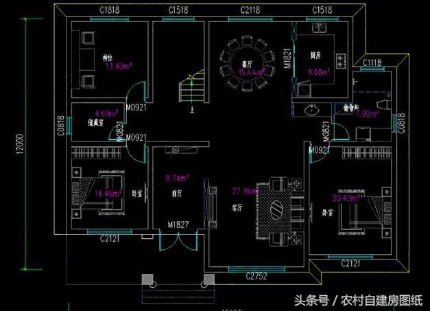 幾套20萬30萬40萬預算的別墅設計圖分享給你們，建出來一定很漂亮