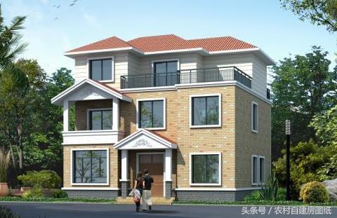 幾套20萬30萬40萬預算的別墅設計圖分享給你們，建出來一定很漂亮