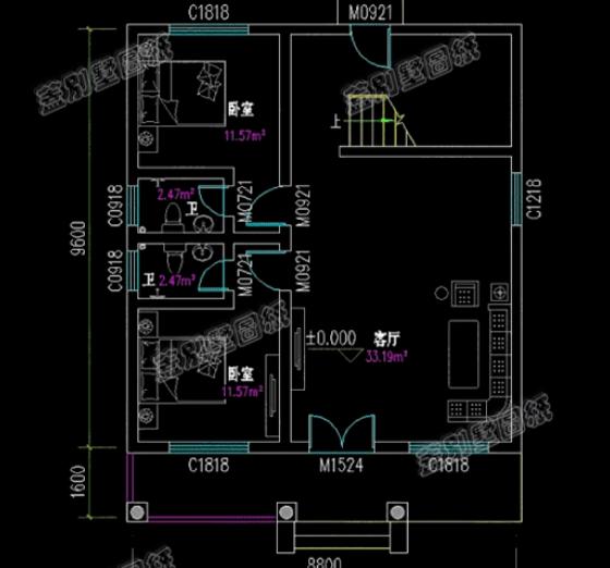 二層造價20萬農(nóng)村小別墅全套設(shè)計施工圖，采光透氣，符合農(nóng)村建房需求