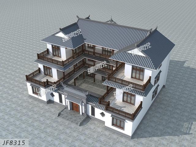 最美中式四合院設(shè)計圖，福建土豪豪砸1千萬建造，十里八鄉(xiāng)繞路來看