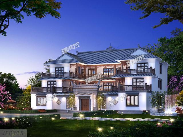 最美中式四合院設(shè)計圖，福建土豪豪砸1千萬建造，十里八鄉(xiāng)繞路來看