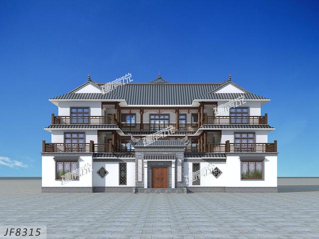 最美中式四合院設(shè)計圖，福建土豪豪砸1千萬建造，十里八鄉(xiāng)繞路來看