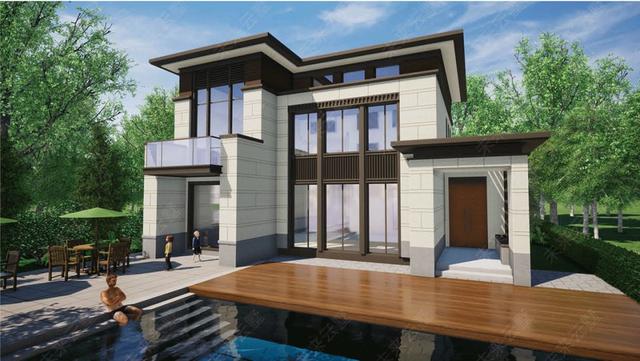 58.8萬新中式別墅設(shè)計(jì)圖紙，139.9㎡五室四廳