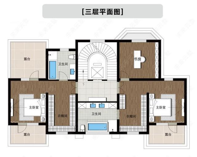 三層法式風(fēng)格別墅設(shè)計(jì)圖，200㎡十室四廳六衛(wèi)，讓你感受法式浪漫！