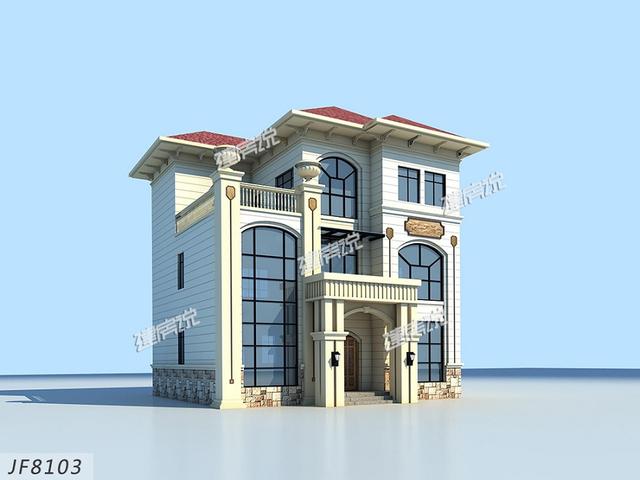 120㎡的大氣別墅設計圖，姨媽說整體下來也就花了60萬，太劃算了！