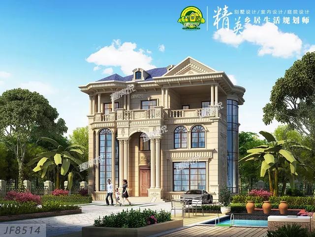 豪華別墅設(shè)計(jì)圖，江西老表花52萬建了棟，雍容華貴，人人夸他有本事