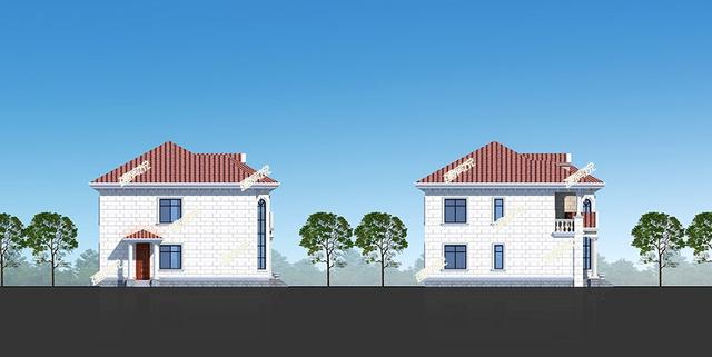 30萬的二層漂亮別墅設(shè)計圖，建棟每人敢說你家房子土